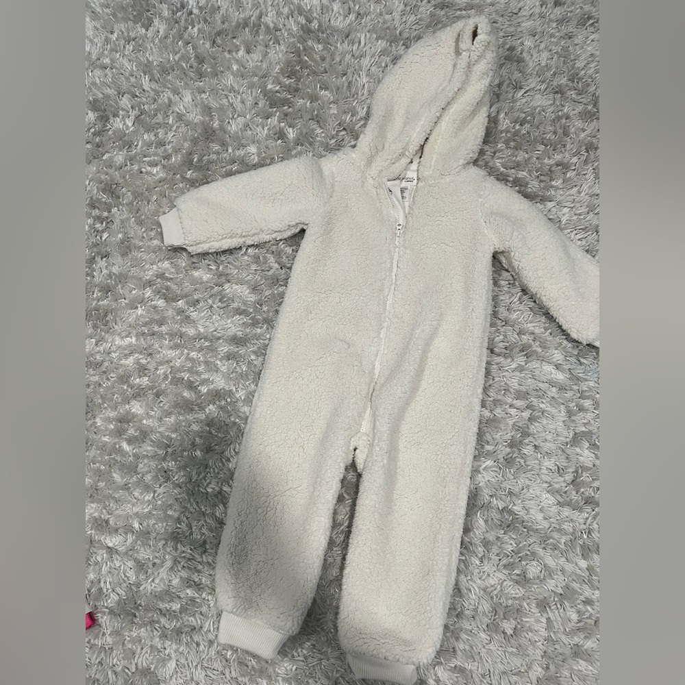 Carter's Cream Hooded Footie